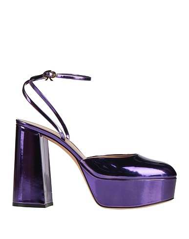 GIANVITO ROSSI Décolleté Viola scuro Pelle
