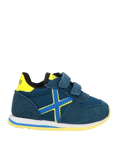 MUNICH Sneakers Midnight blue Leather, Textile fibres