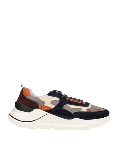 D.A.T.E. Sneakers Taupe Leather, Textile fibers