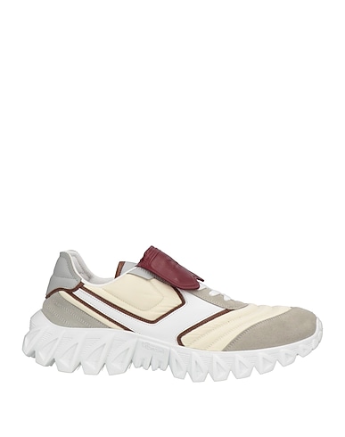 PANTOFOLA D'ORO Sneakers Grey Leather, Textile fibers