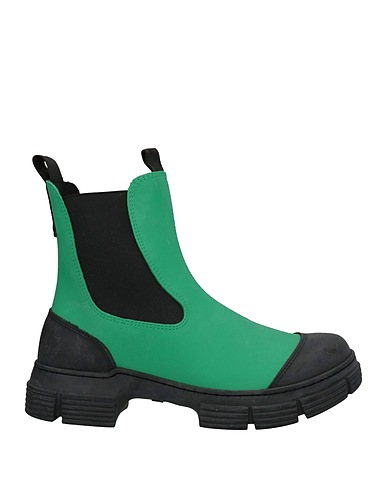 GANNI Stiefelette Grün Andere Fasern