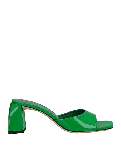 BY FAR Sandals Green Soft Leather