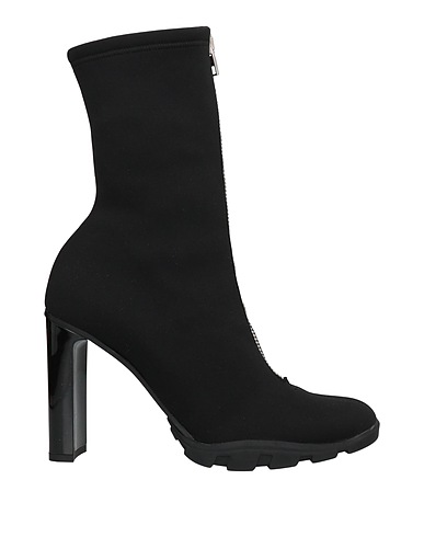 MCQUEEN Ankle boot Black Textile fibres