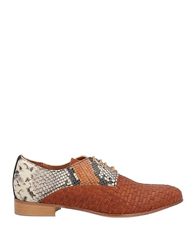 BALDININI Laced shoes Tan Soft Leather