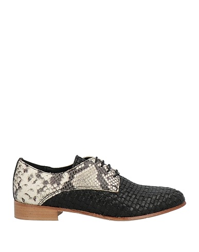 BALDININI Laced shoes Black Soft Leather