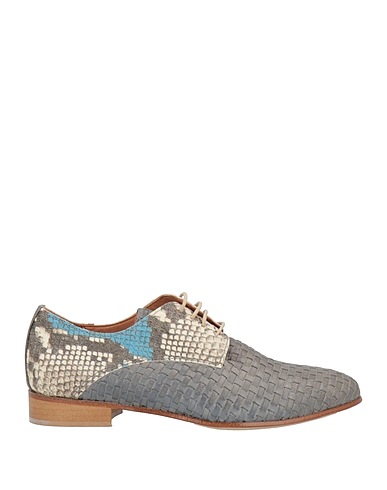 BALDININI Laced shoes Grey Soft Leather