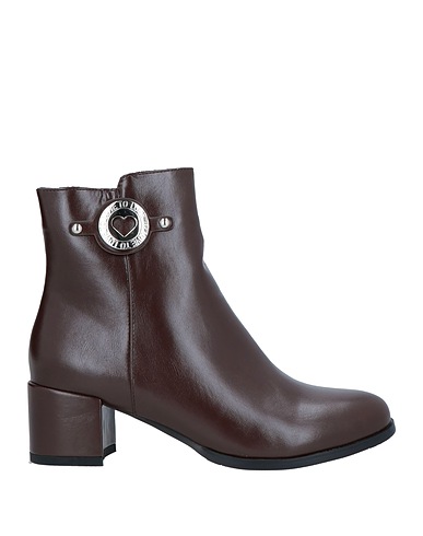 GAI MATTIOLO Stiefelette Dunkelbraun Gewebefasern