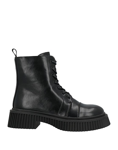 GAI MATTIOLO Ankle boot Black Textile fibres