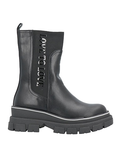 GAI MATTIOLO Ankle boot Black Polyurethane, Elastic fibres