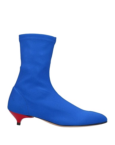 GIA COUTURE Ankle boot Blue Textile fibres