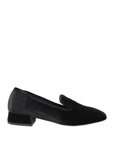 MARIUCCIA Loafers Black Textile fibres