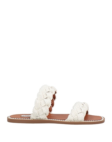 STEVE MADDEN Sandals White Textile fibres, Other Fibres