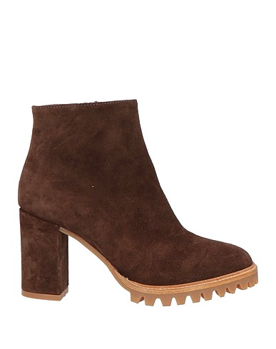 ANNA F. Ankle boot Dark brown Leather