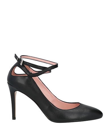 ANNA F. Court Black Soft Leather