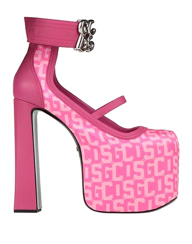 GCDS Pump Fuchsia Soft Leather, Textile fibers