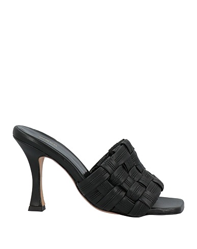 PINKO Sandals Black Textile fibres