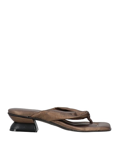 MOMONÍ Flip flops Bronze Textile fibres