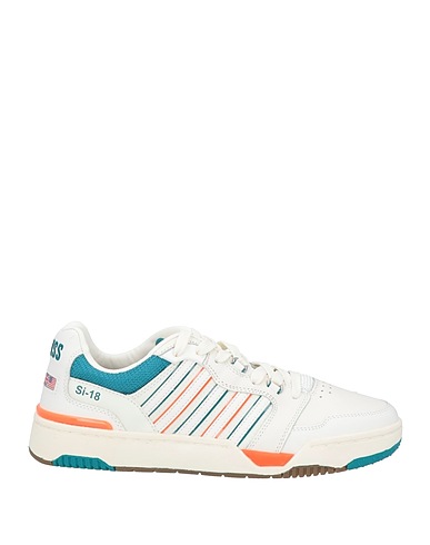 K SWISS Sneakers White Soft Leather, Textile fibres