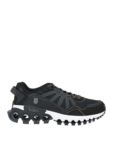 K SWISS Sneakers Black Leather, Textile fibers