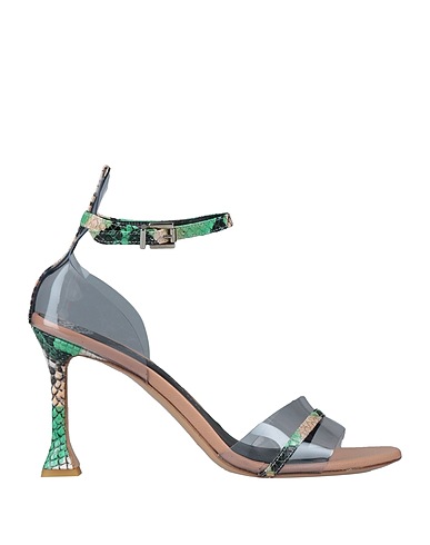 GIANNI MARRA Sandals Transparent Soft Leather, Plastic