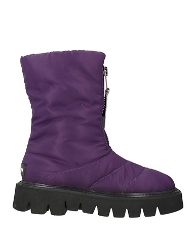 ELENA IACHI Ankle boot Dark purple Textile fibres