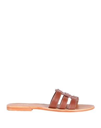 JONAK Sandals Brown 100% Soft Leather