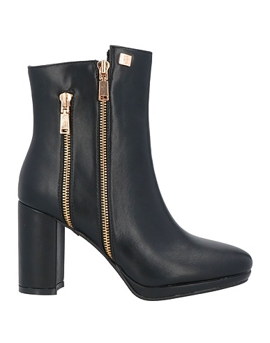 LAURA BIAGIOTTI Ankle boot Black Textile fibres