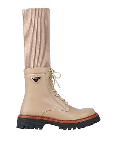 LAURA BIAGIOTTI Stivaletti Beige Fibre tessili