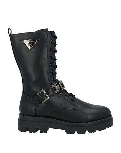 LAURA BIAGIOTTI Ankle boot Black Textile fibres