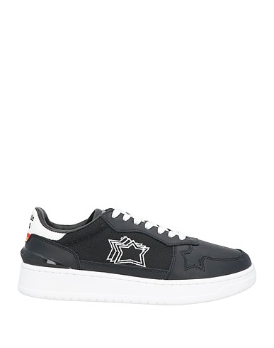 ATLANTIC STARS Sneakers Black Soft Leather, Textile fibres