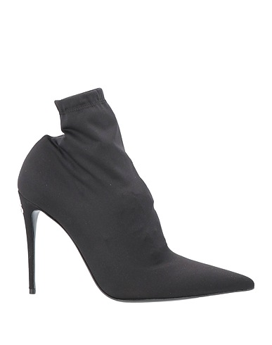 DOLCE&GABBANA Ankle boot Black 65% Viscose, 22% Polyamide, 13% Elastane