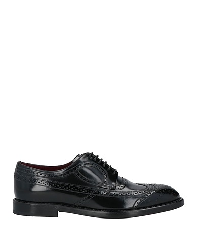 DOLCE&GABBANA Laced shoes Black Soft Leather