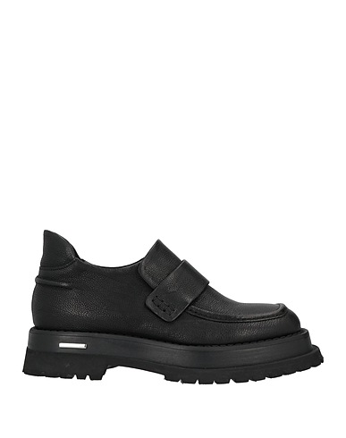 MALLONI Loafers Black Leather