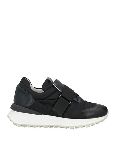 IXOS Sneakers Black Leather, Textile fibers