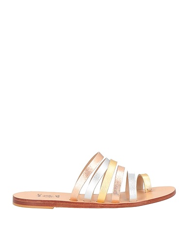 VINT AGE Flip flops Silver Leather