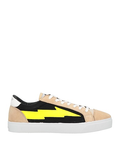SANYAKO Sneakers Sand Leather, Textile fibres