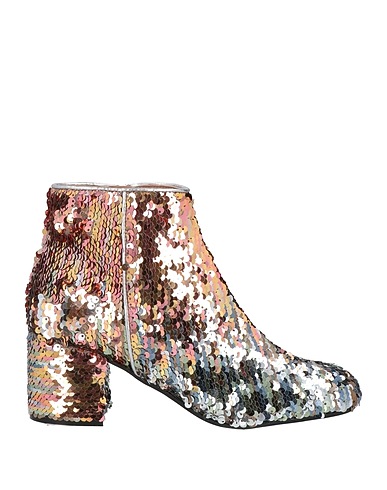 POLLINI Ankle boot Bronze Textile fibres