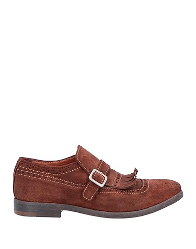 OPEN CLOSED SHOES Loafers Chocolate brown Leather