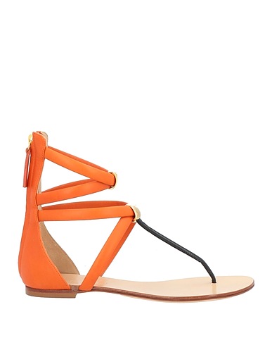 VICINI Flip flops Orange Soft Leather