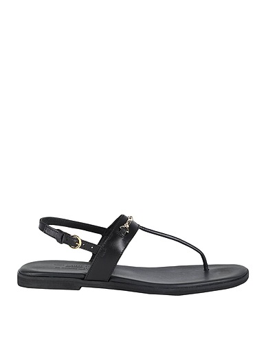 ARKET Flip flops Black Leather