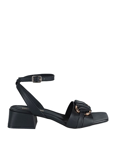 BRUNO PREMI Sandals Black 100% Sheepskin