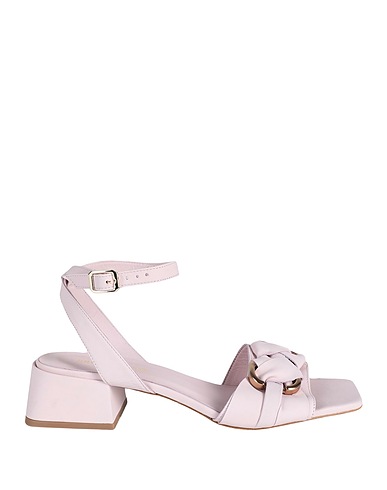 BRUNO PREMI Sandals Light pink 100% Sheepskin
