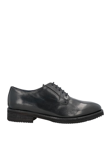 CALPIERRE Laced shoes Black Buffalo leather