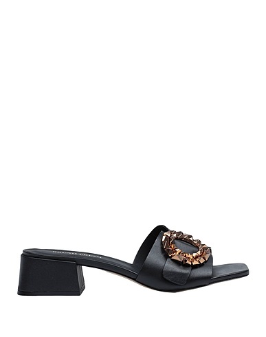 BRUNO PREMI Sandals Black 100% Sheepskin