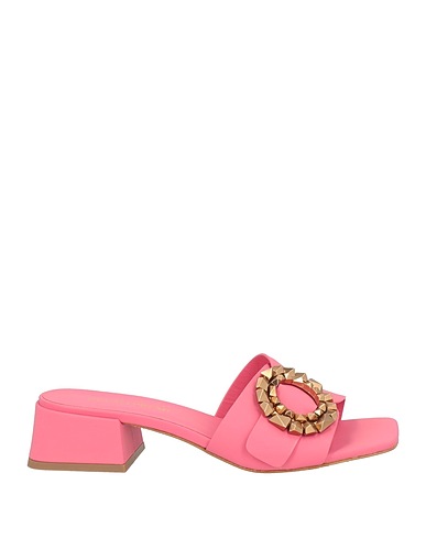 BRUNO PREMI Sandals Magenta 100% Sheepskin