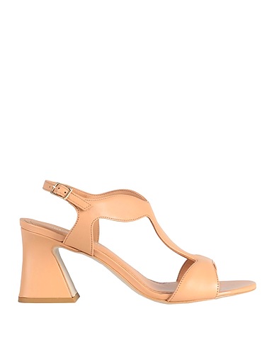 BRUNO PREMI Sandals Camel 100% Sheepskin