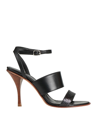 ELEVENTY Sandals Black Soft Leather