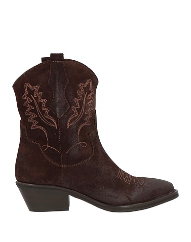 KOBRA Ankle boot Dark brown Leather