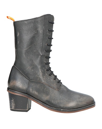 OPEN CLOSED SHOES Stivaletti Antracite Pelle