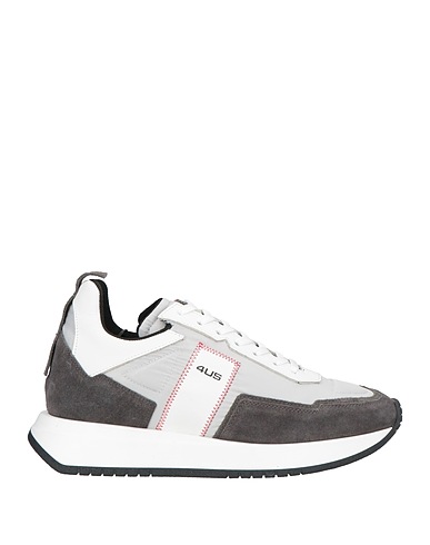 PACIOTTI 4US Sneakers Light grey Calfskin, Textile fibres